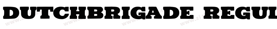 Dutchbrigade Regular字体转换